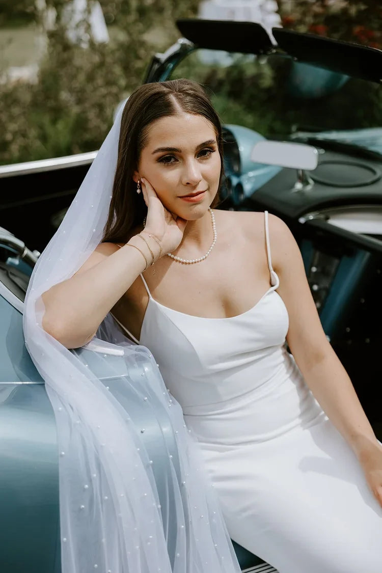 Bride with soft glam wedding makeup by Jayda K Makeup